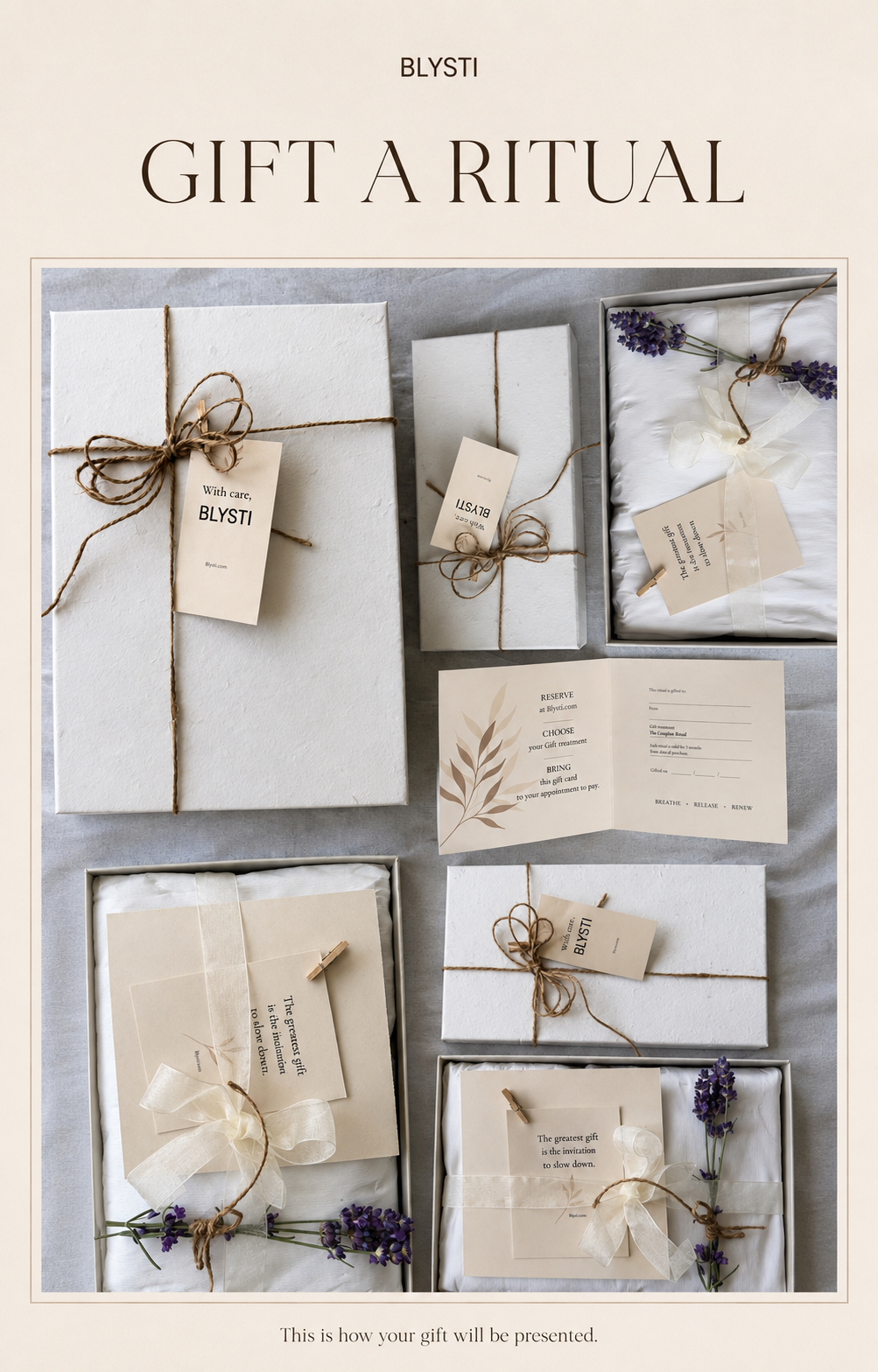 Blysti Gift a Ritual cadeauverpakking en cadeaubon